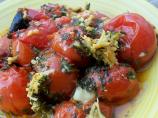 Baked Cherry Tomatoes with Parmesan Topping
