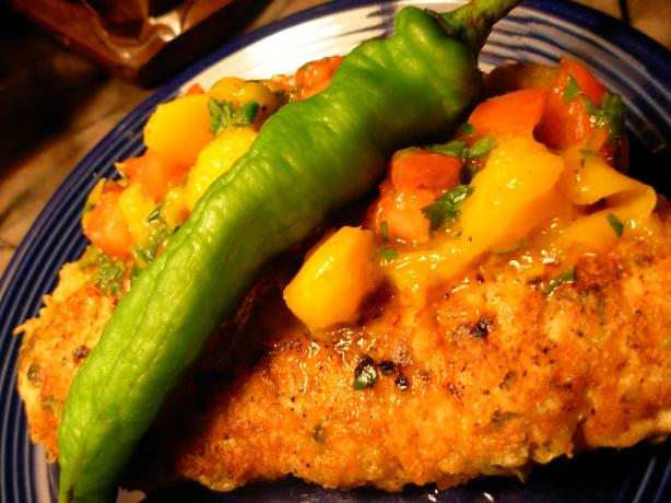 Brazilian Chicken Cutlets With Raw Tropical Sauce. Photo by sassafrasnanc