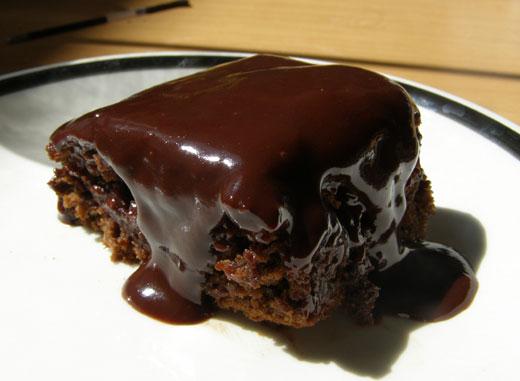 Vegan Chocolate Ganache Pumpkin Spice Cake. Photo by The Easy Vegan