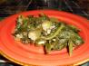 Spicy Okra and Turnip Greens