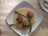 Crab Stuffed Salmon With Lobster Sauce