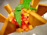 Strawberry and Mango Bruschetta Dessert
