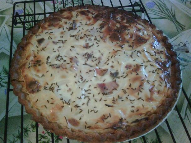 German Zwiebelkuchen (Onion Pie). Photo by VLizzle