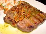 Grilled Strip Loin Steak With Bacon Chimichurri