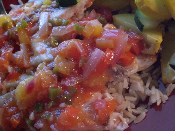 Peach Salsa. Photo by Rollin in the Dough!