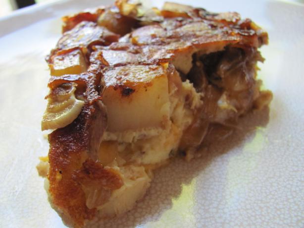 Swiss Cheese Frittata With Potatoes and Caramelized Onions. Photo by under12parsecs