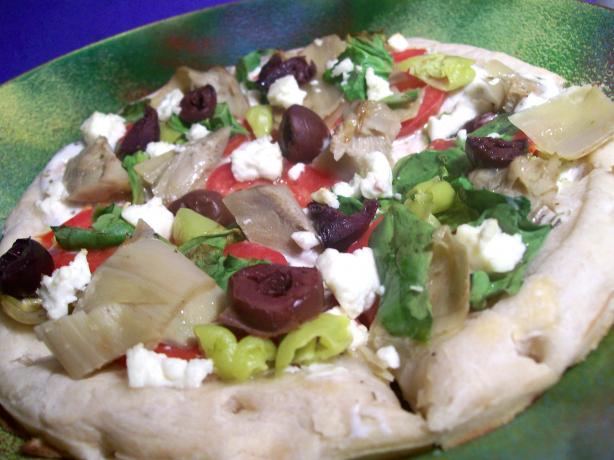 Greek-Style Pizza. Photo by Sharon123