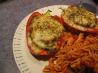 Peperoni Ripieni ( Italian Stuffed Bell Peppers With Eggplant)