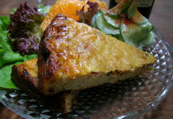 Pasta Frittata With Mushrooms. Photo by Rinshinomori