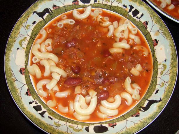 Pasta E Fagioli. Photo by mersaydees