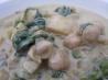 Garlic, Chickpea & Spinach Soup