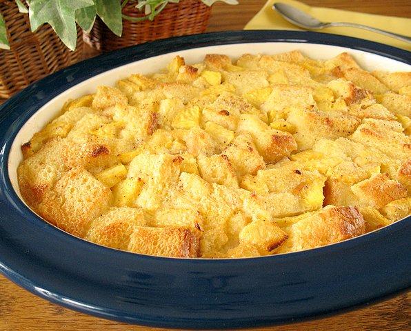 Peach Bread Pudding. Photo by Calee