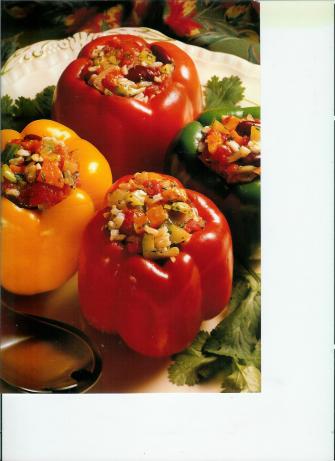 Uncle Bill's Vegetarian Stuffed Peppers. Photo by William (Uncle Bill) Anatooskin