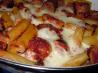 Baked  Ziti With Hot Italian Sausage & Fresh Mozzarella. Recipe by Emily Elizabeth