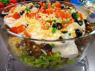 Festival Layered Taco Salad. Photo by LilPinkieJ