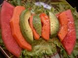 Mexican Watermelon & Papaya Salad With Tequila Vinaigrette