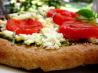 Individual Pesto Feta Pita Pizza. Recipe by SReiff