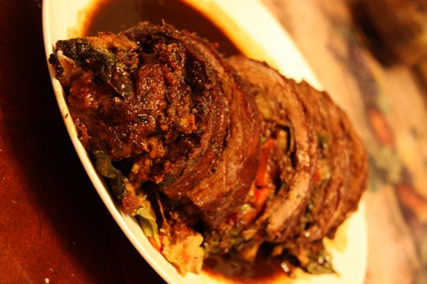 Argentine-Style Stuffed Flank Steak. Photo by Dr. Jenny