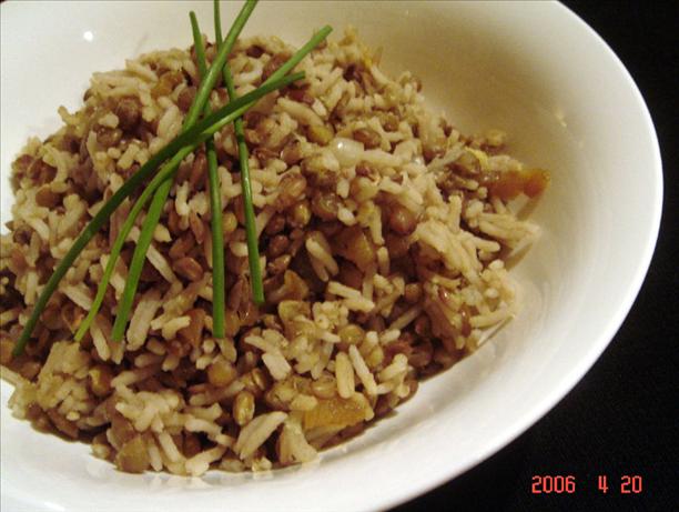 Onion Lentils and Rice. Photo by Ninna