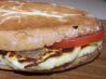 The Traditional Cyprus Sandwich With Halloumi, Onions and Tomato