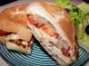 The Traditional Cyprus Sandwich With Halloumi, Onions and Tomato