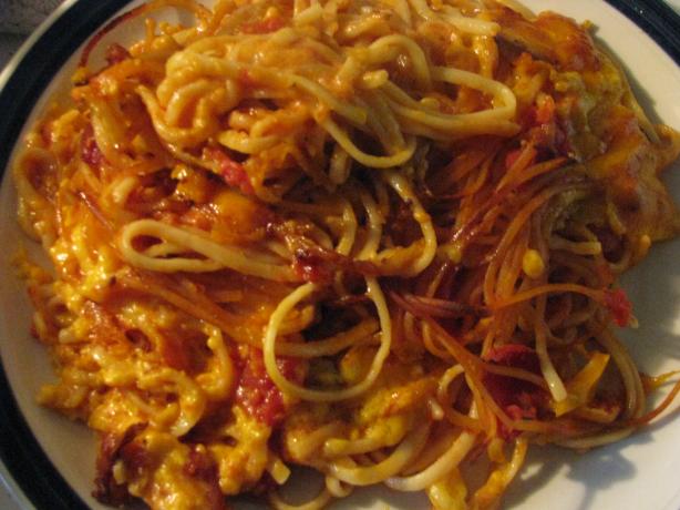 Cheesy Spaghetti. Photo by Kimberley Quinlan