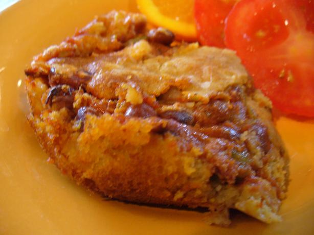 Tamale Bake With Pinto Bean, Green Chilies, Corn & Cheese. Photo by Montana Heart Song