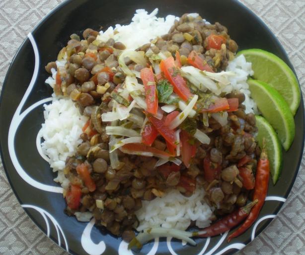 Aj&iacute; De Lentejas (Bolivian Spicy Lentil Stew). Photo by TasteTester