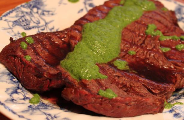 Beef & Chimichurri Sauce. Photo by PanNan