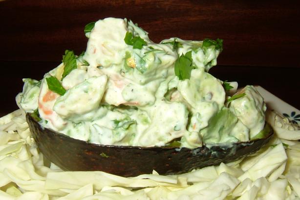 Chilean-Style Avocado and Shrimp Salad. Photo by PanNan
