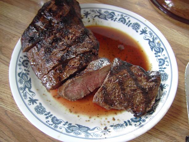 Grilled Flat Iron  Steak. Photo by love being mom