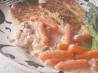 Skillet Chicken Breast Dinner With Savory Gravy and Vegetables. Recipe by MarthaStewartWanabe
