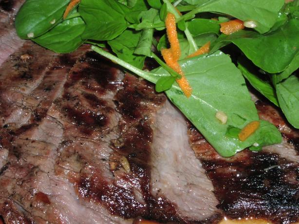 Weight Watchers Korean-Style Grilled Flank Steak. Photo by TeresaS