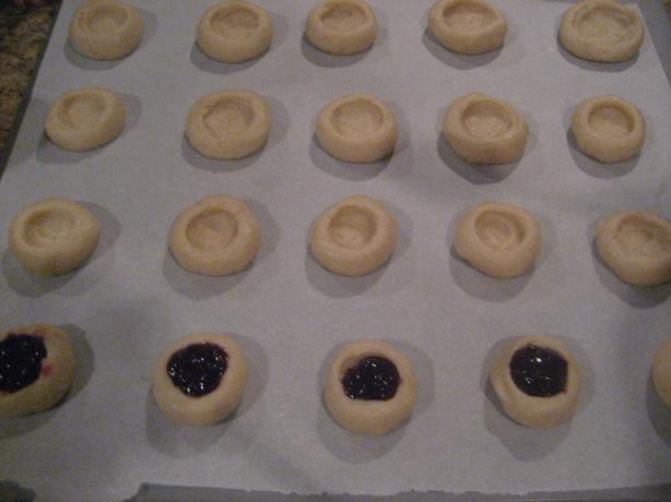 Very Easy Raspberry Thumbprint Cookies (Uses Cookie Mix). Photo by BlondieItaliana