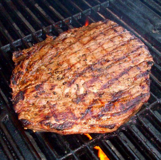 Grilled New York Steaks With Chimichurri. Photo by diner524