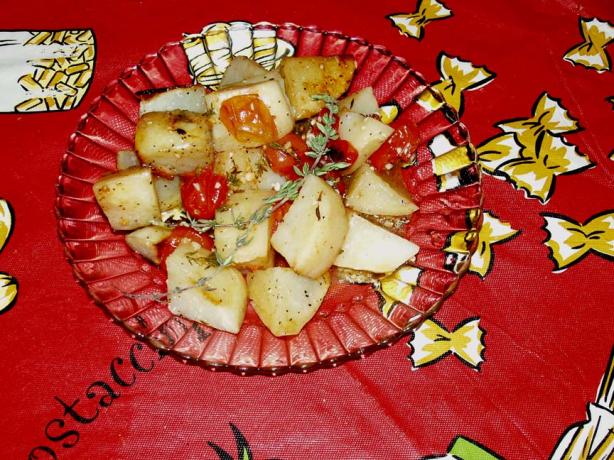 Greek Potato Bake. Photo by Midwest Maven