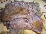 Pork Cutlets With Maple, Mustard and Sage Sauce. Photo by Karabea