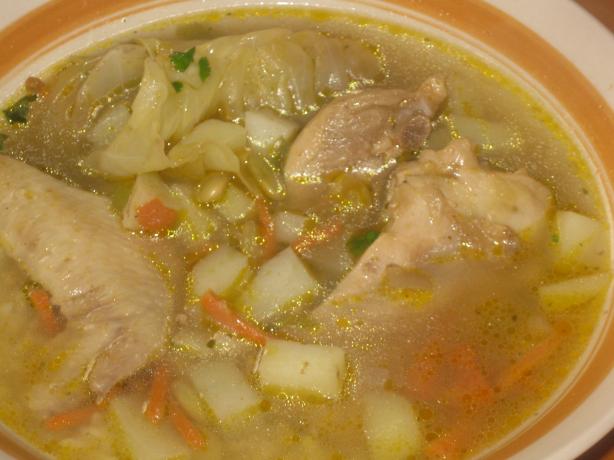 Aguado De Gallina or Chicken Rice Soup. Photo by Chef Sarita in Austin Texas