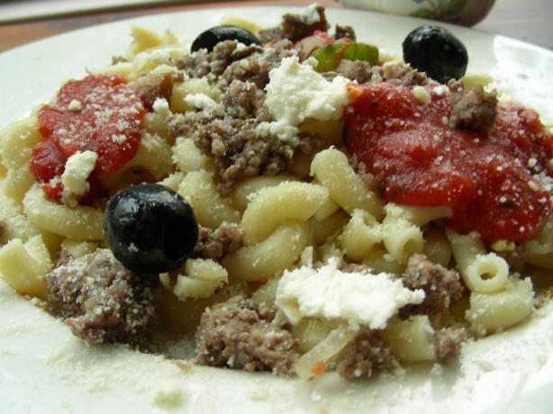 Greek Macaroni With Meat Sauce. Photo by Andi of Longmeadow Farm