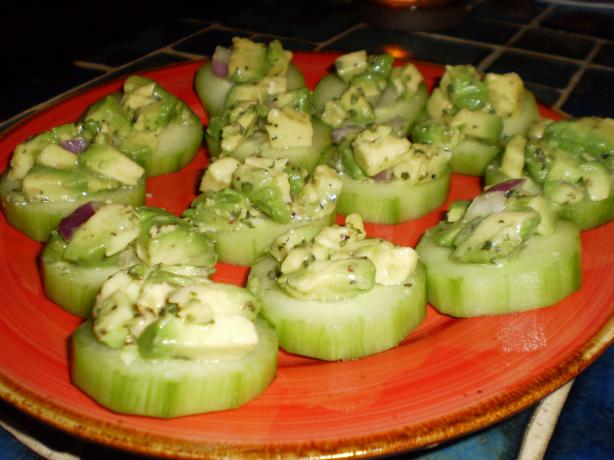 Cucumber Bruschetta (No Bread). Photo by breezermom