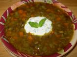 Lentil Soup With Minted Yogurt