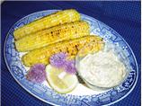Grilled Corn with Roasted Garlic Butter
