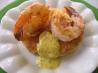 Coconut Prawns With Coriander Mayonnaise. Recipe by The Flying Chef