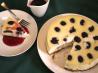 Plum and Orange Baked Cheesecake. Recipe by djmastermum