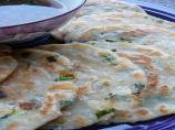 Scallion Pancakes With Ginger Dipping Sauce