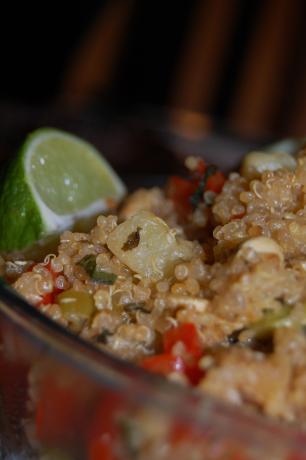 Pineapple-Cashew-Quinoa Stir-Fry. Photo by Chef #758777