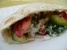Pita Salad Sandwiches With Tahini Sauce
