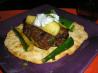 Curried Lamb Burgers With Grilled Vegetables and Mint Raita. Recipe by Chef #573036