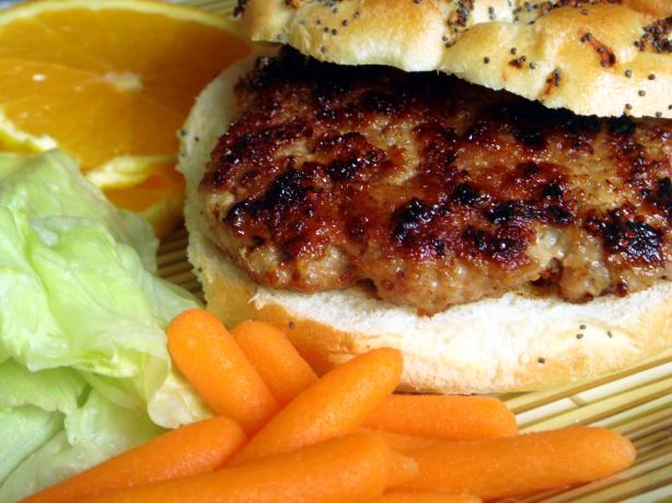 Maple Mustard Pork Burgers. Photo by Lori Mama