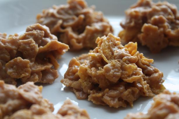 Peanut Butter Cornflake Cookies. Photo by Jesse and Eliza's Mom